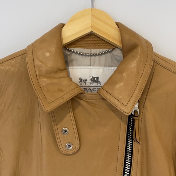 || COACH || Leather butter soft motorcycle jacket - Picture 8 of 10